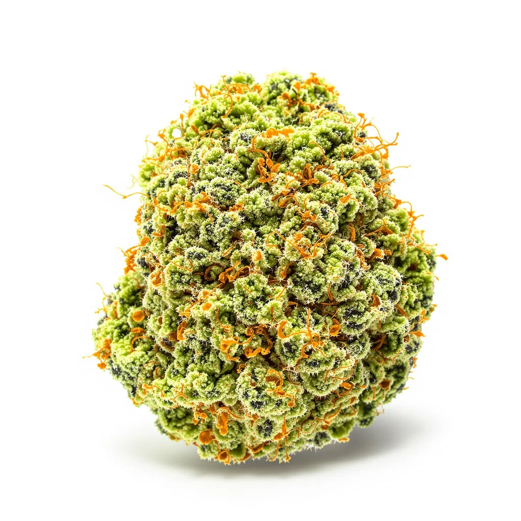 Hempstar 10% indica / 80% sativa flower with visible trichomes