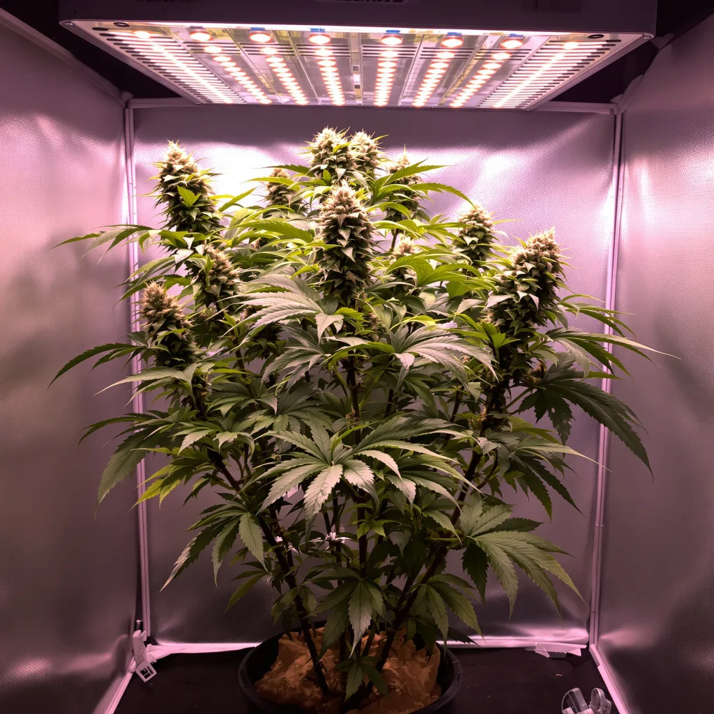 Hercules cannabis plant in flowering stage — 90-130 cm feminised
