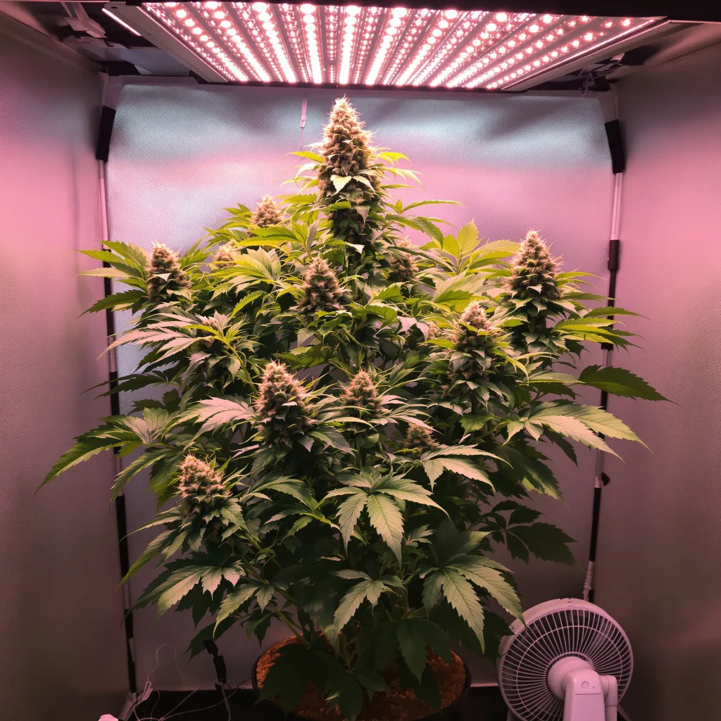 Herijuana cannabis plant in flowering stage — 90-130 cm feminised