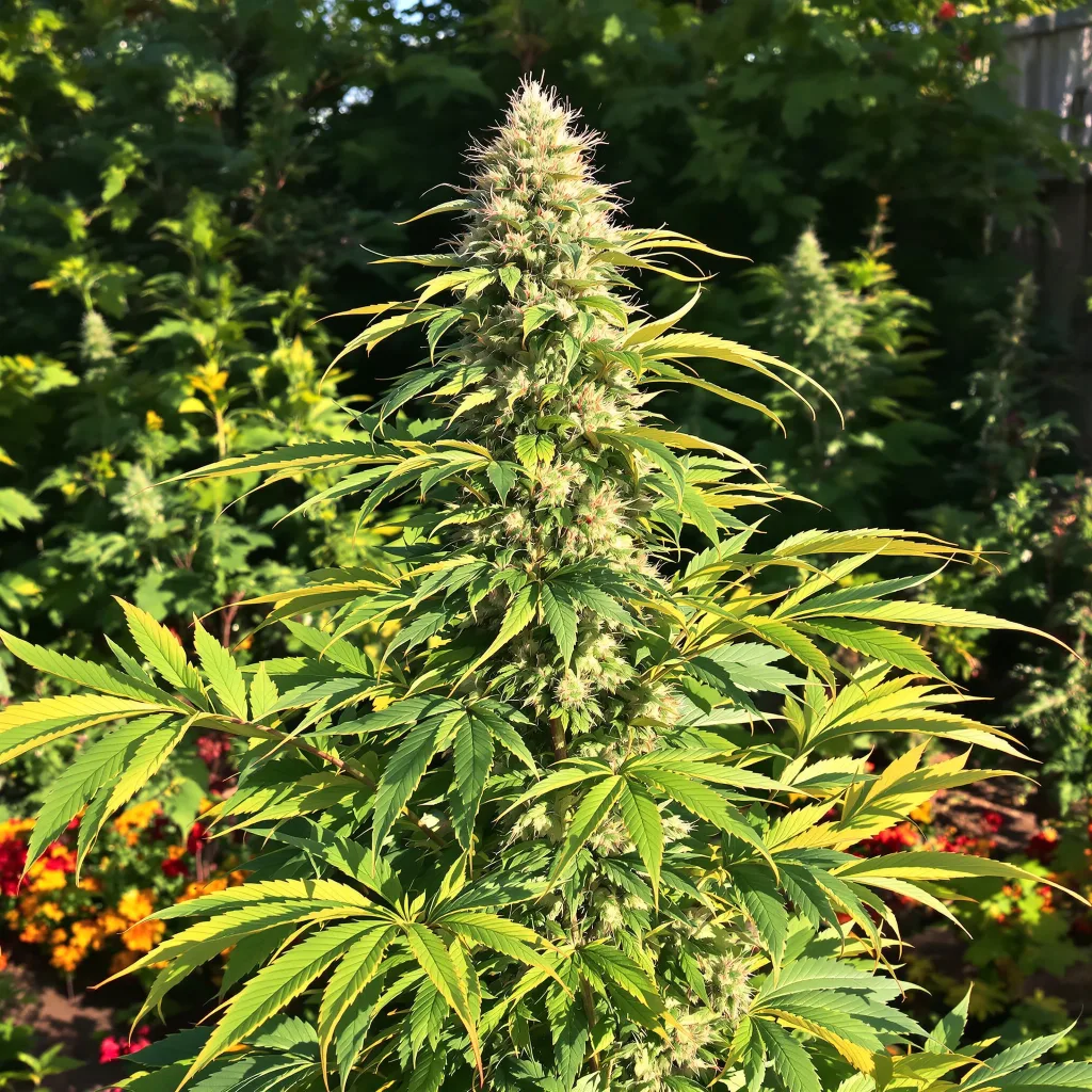 Holy Grail Kush 60% indica / 40% sativa flower with visible trichomes