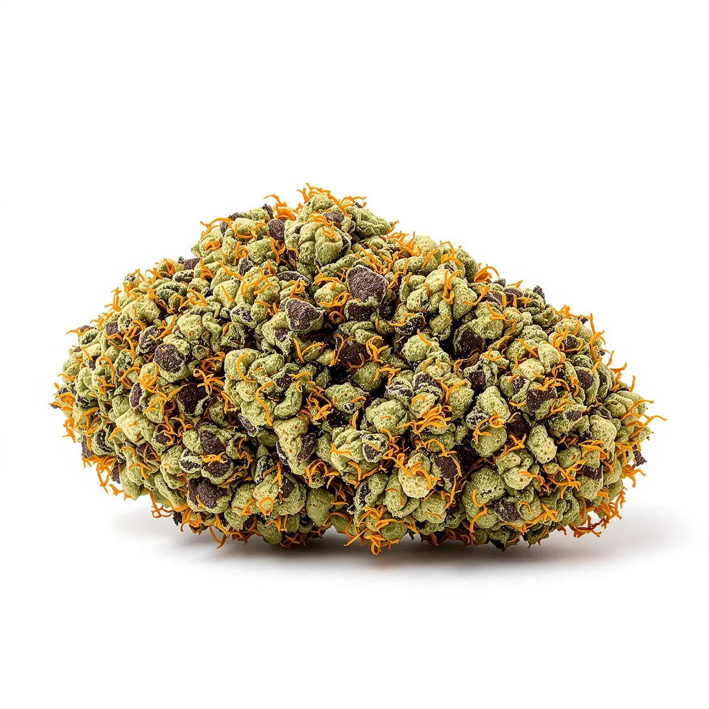 Honey Boo Boo 66% indica / 34% sativa flower with visible trichomes