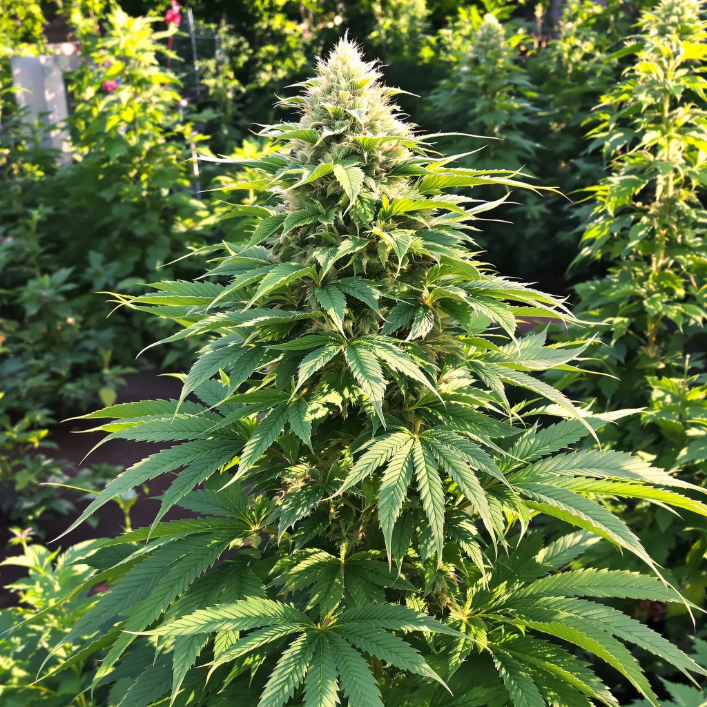 Humboldt Dream 79% indica / 21% sativa flower with visible trichomes