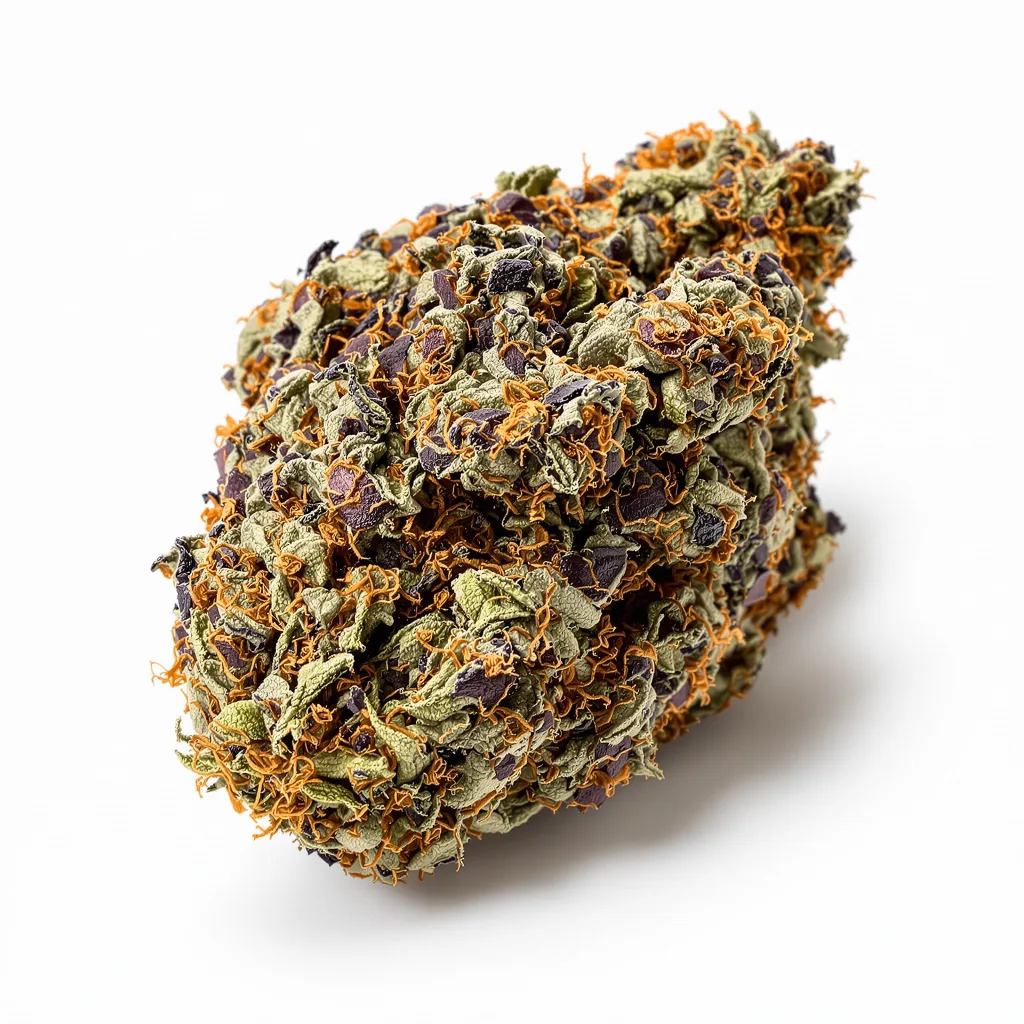 Ice Cream Cake 70% indica / 30% sativa flower with visible trichomes