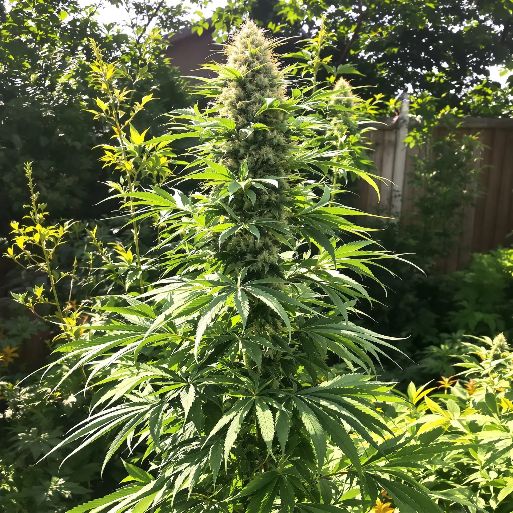 Industrial Plant 20% indica / 80% sativa flower with visible trichomes
