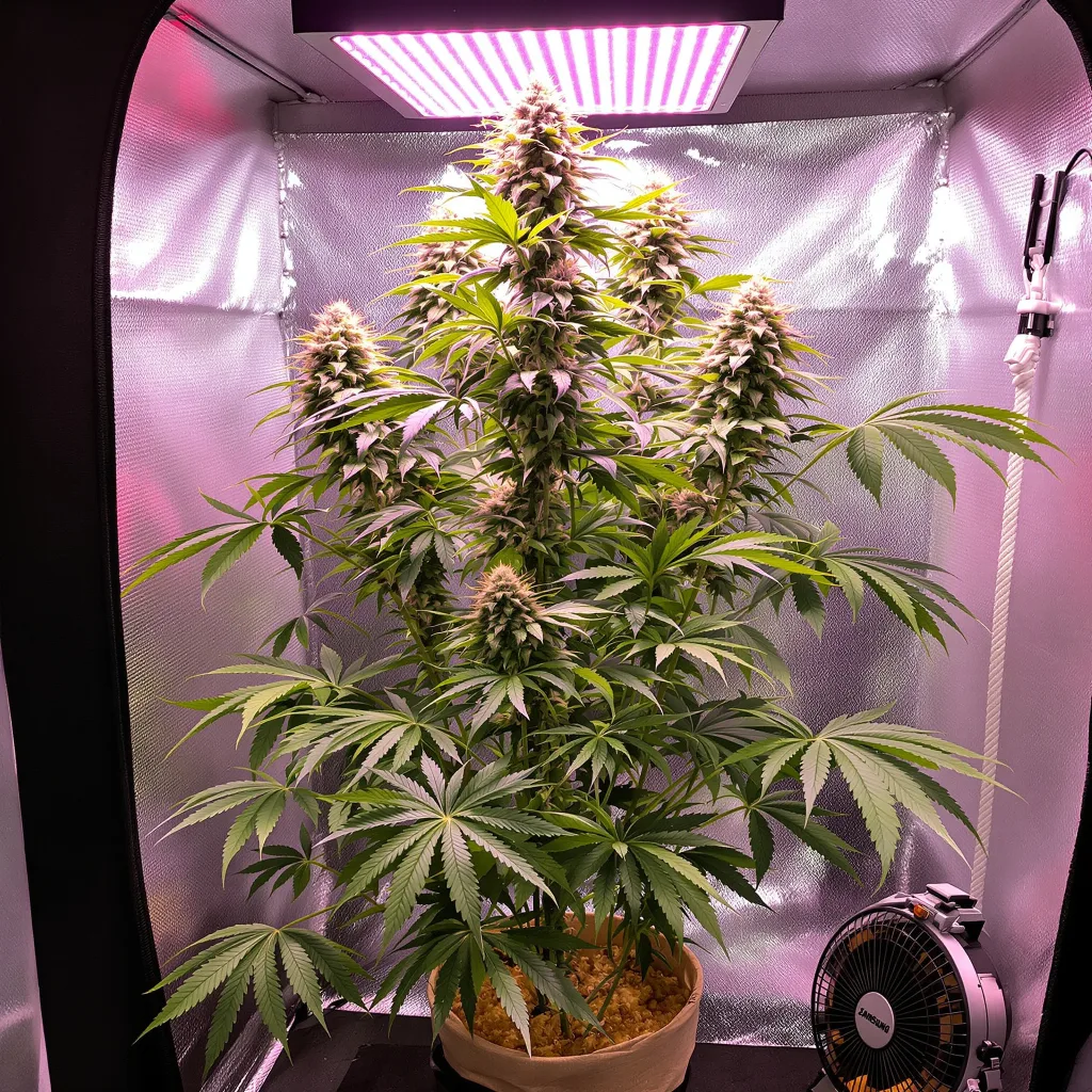Industrial Plant cannabis plant in flowering stage — 150-200 cm feminised