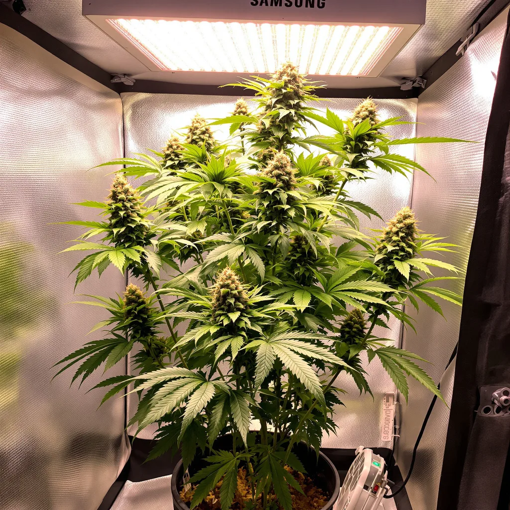 J1 cannabis plant in flowering stage — 120-180 cm feminised