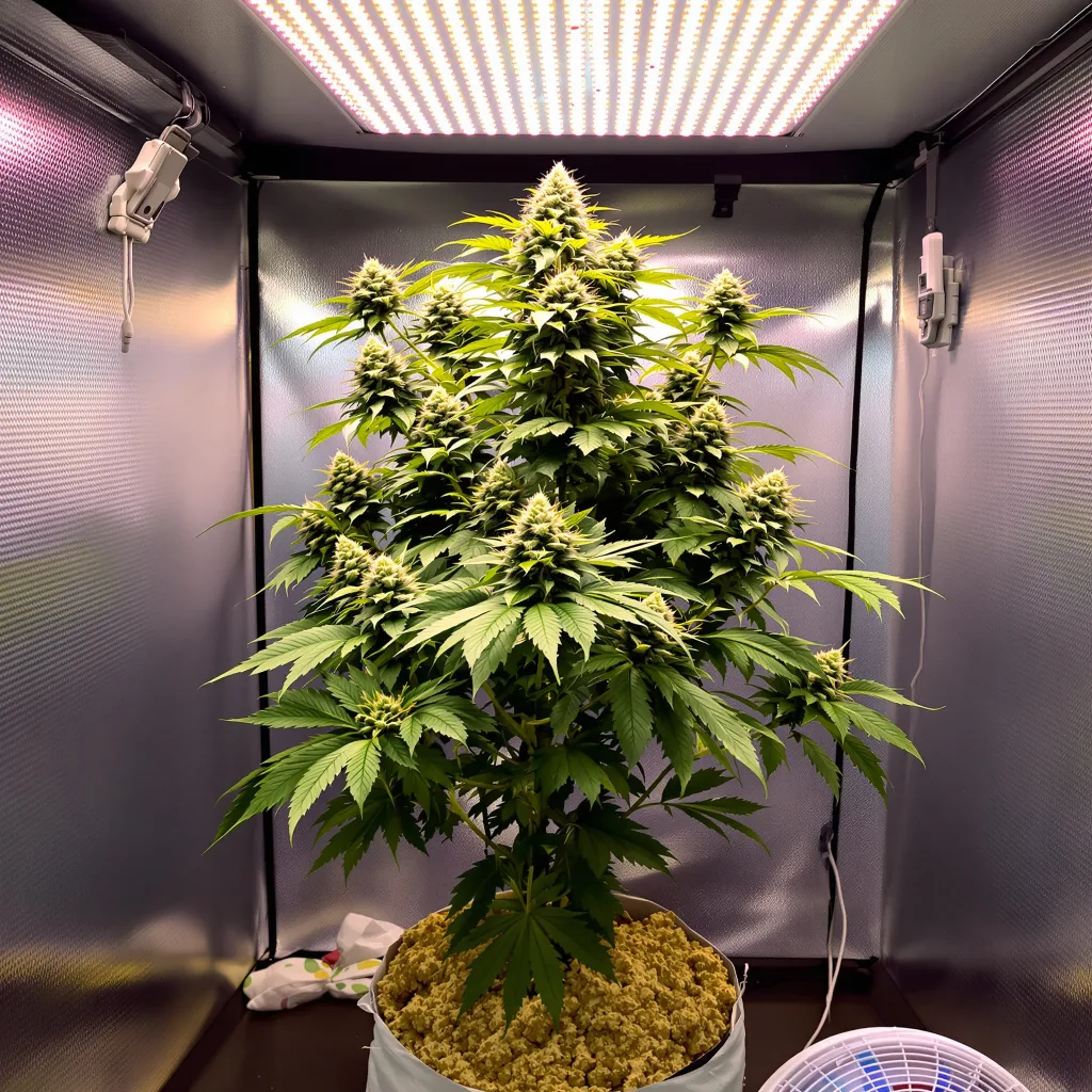 Jack Flash cannabis plant in flowering stage — 60-100 cm autoflower