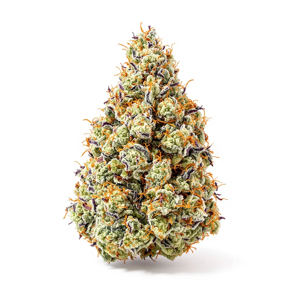 Jack Flash 60% indica / 40% sativa flower with visible trichomes