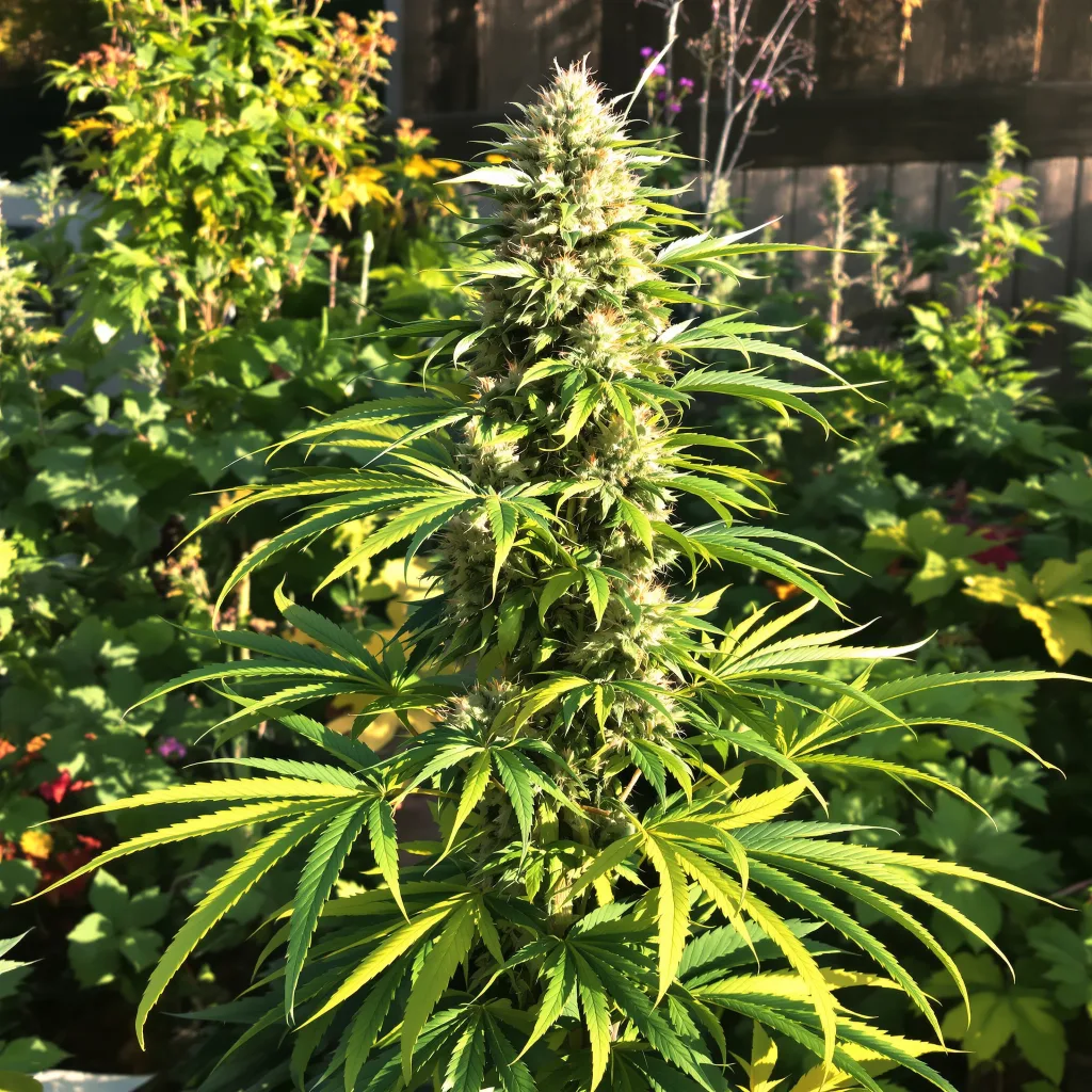 Jack Flash 60% indica / 40% sativa flower with visible trichomes