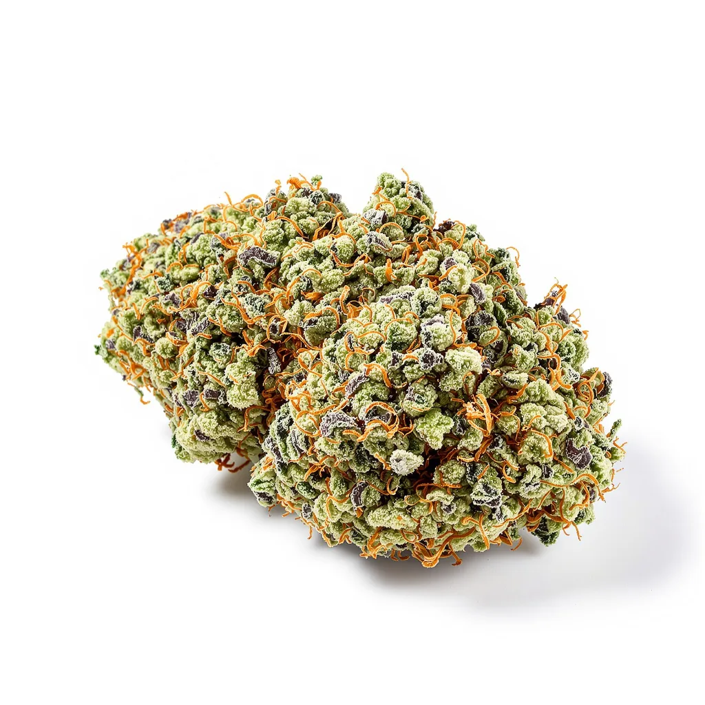 Jack Frost 50% indica / 50% sativa flower with visible trichomes