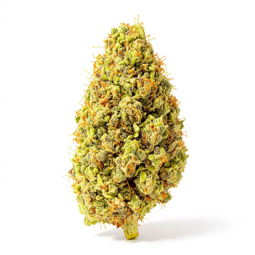 Jack Skellington 25% indica / 75% sativa flower with visible trichomes