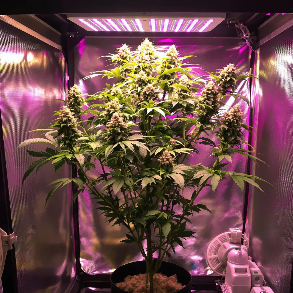 Jacked-Up cannabis plant in flowering stage — 75-125 cm feminised