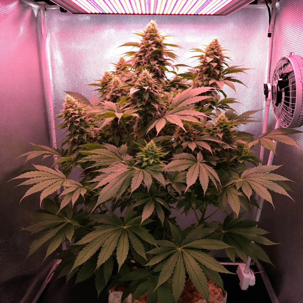 Jager cannabis plant in flowering stage — 60-100 cm autoflower