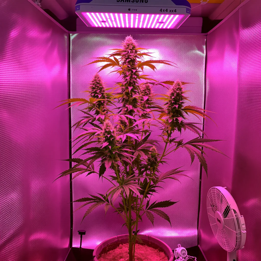 Jesus OG cannabis plant in flowering stage — 60-100 cm autoflower