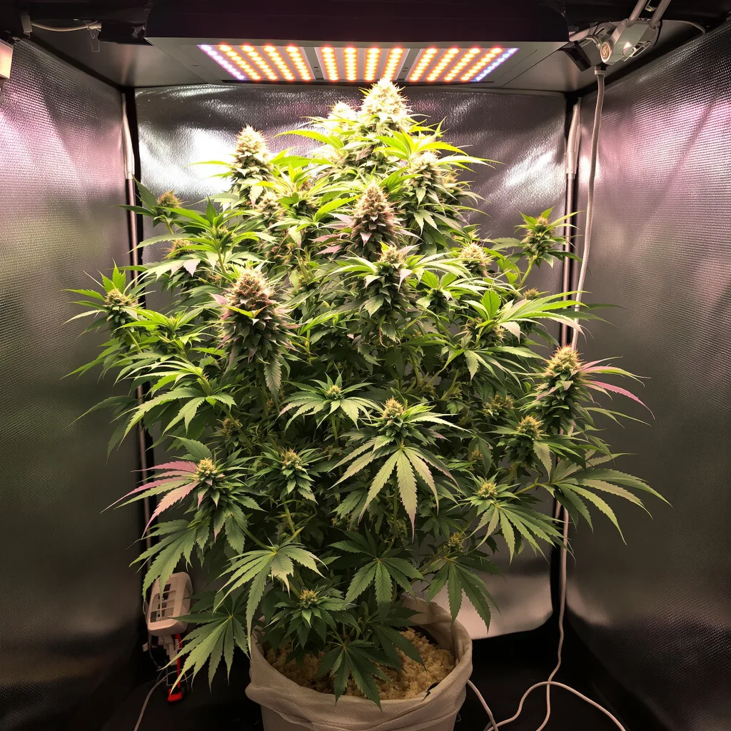 JGR cannabis plant in flowering stage — 120-180 cm feminised