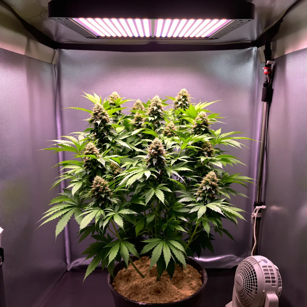 Josh D OG cannabis plant in flowering stage — 90-130 cm feminised