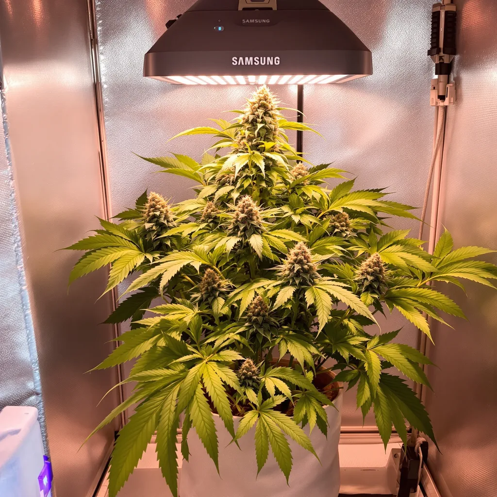 K-Train cannabis plant in flowering stage — 90-130 cm feminised