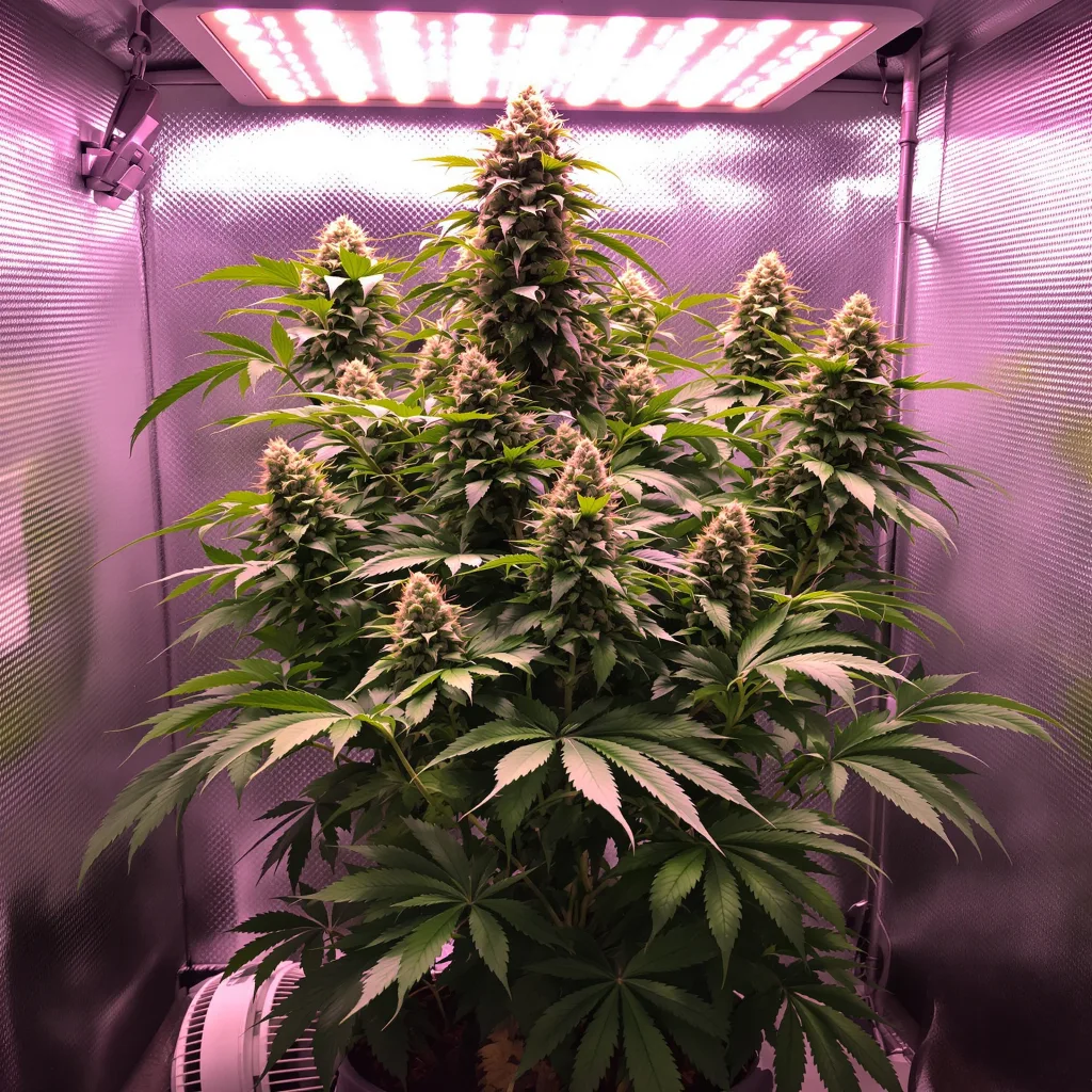 Killer Grape cannabis plant in flowering stage — 60-100 cm autoflower