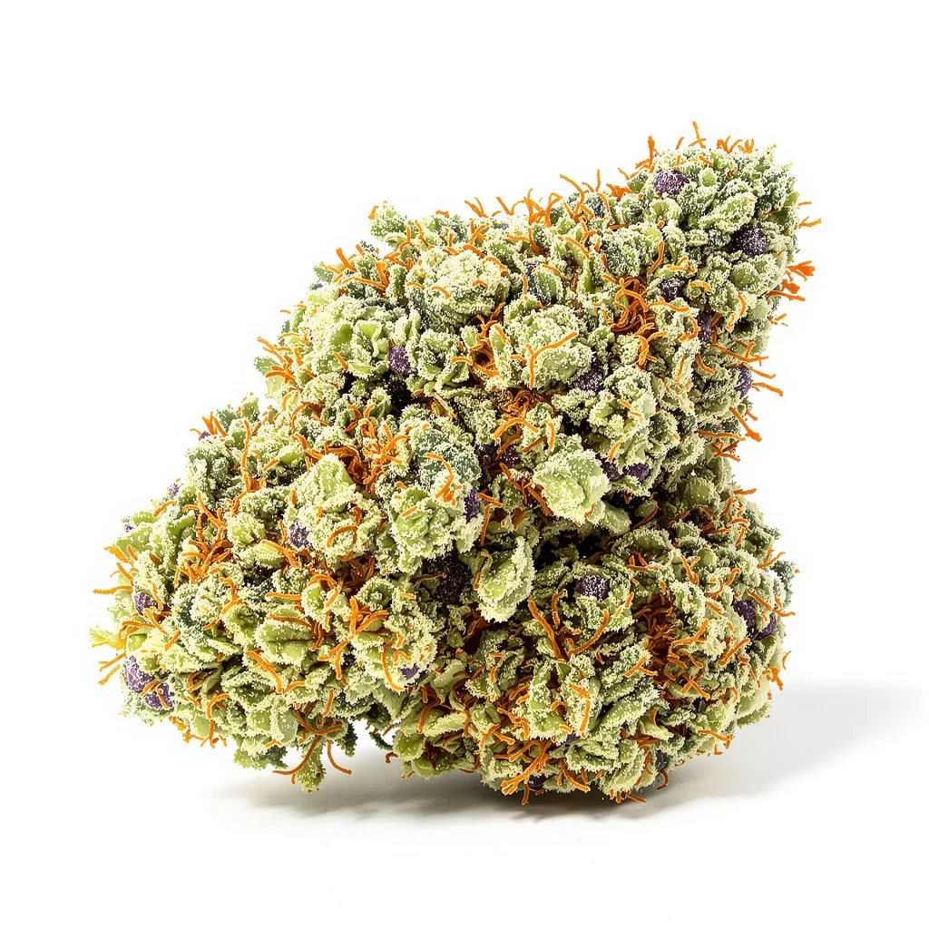 Killer Queen 40% indica / 50% sativa flower with visible trichomes
