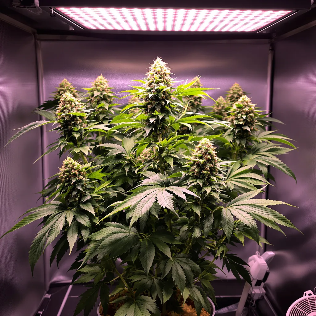 Krishna Kush cannabis plant in flowering stage — 90-130 cm feminised