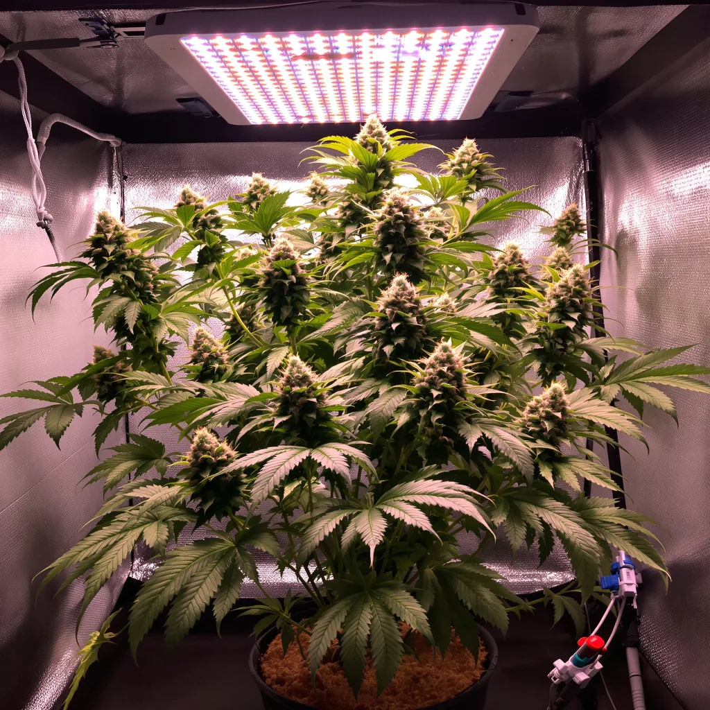 Kush XL cannabis plant in flowering stage — 60 cm autoflower