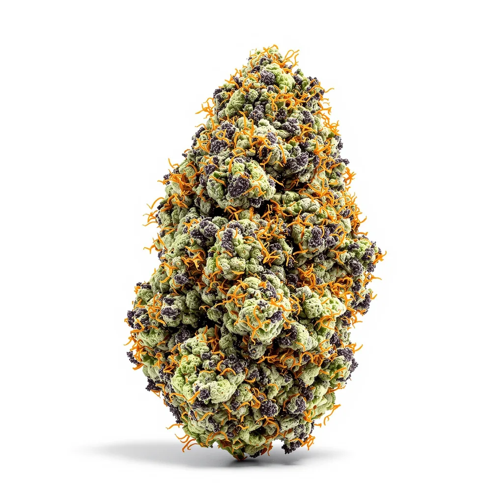 Kush XL 68% indica / 32% sativa flower with visible trichomes