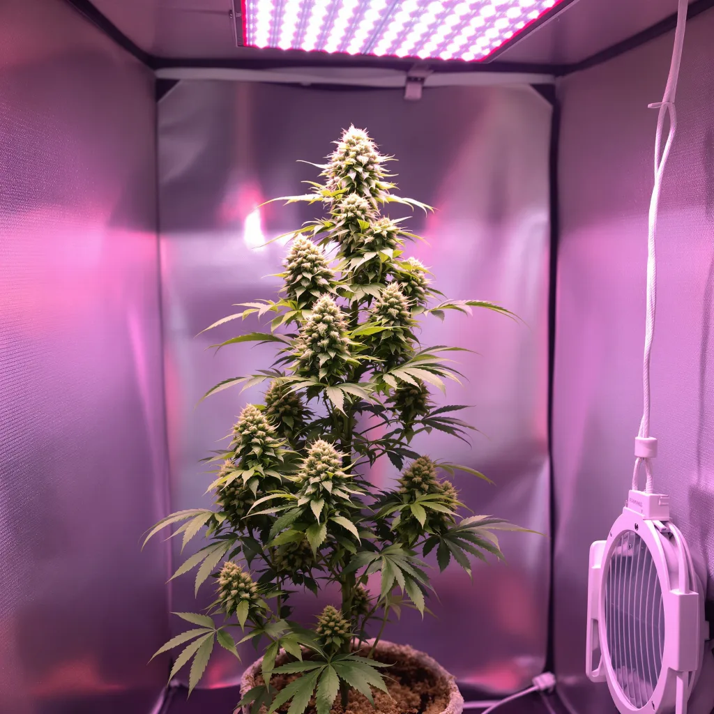 LA Confidential cannabis plant in flowering stage — 80-120 cm autoflower