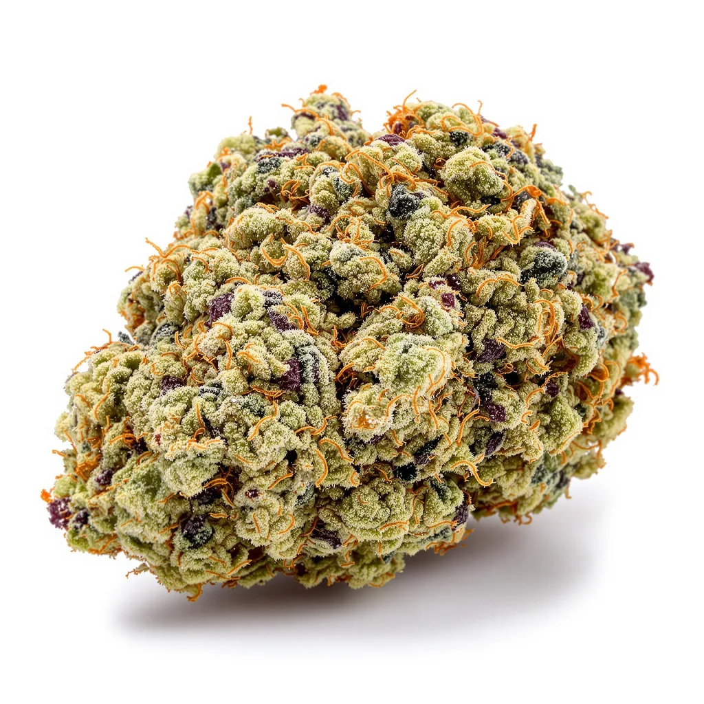 LA Jack 62% indica / 38% sativa flower with visible trichomes