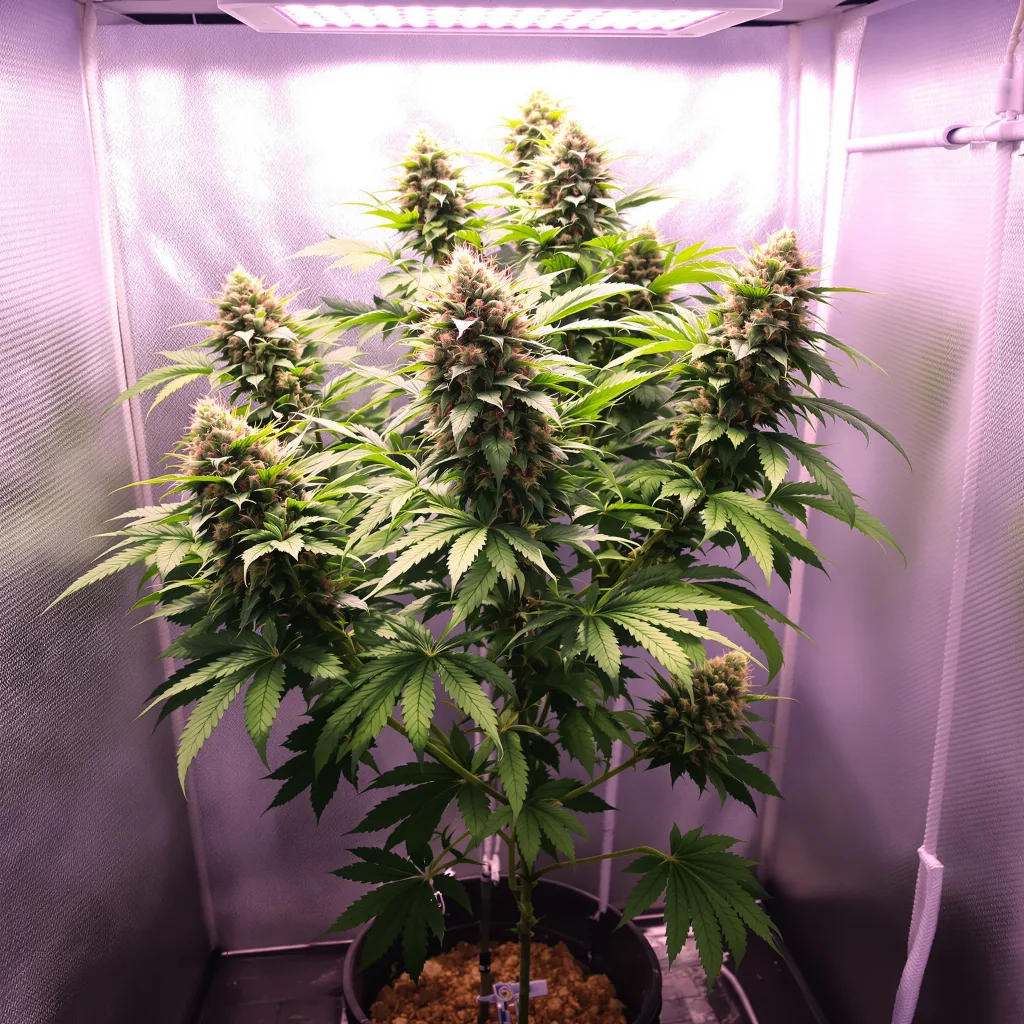 LA Woman cannabis plant in flowering stage — 60-100 cm autoflower