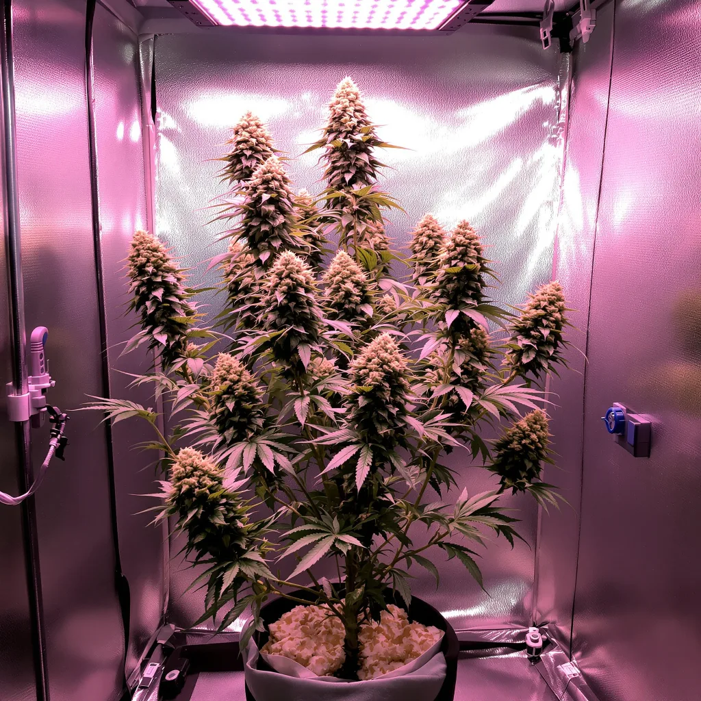 Larry OG cannabis plant in flowering stage — 80-120 cm feminised