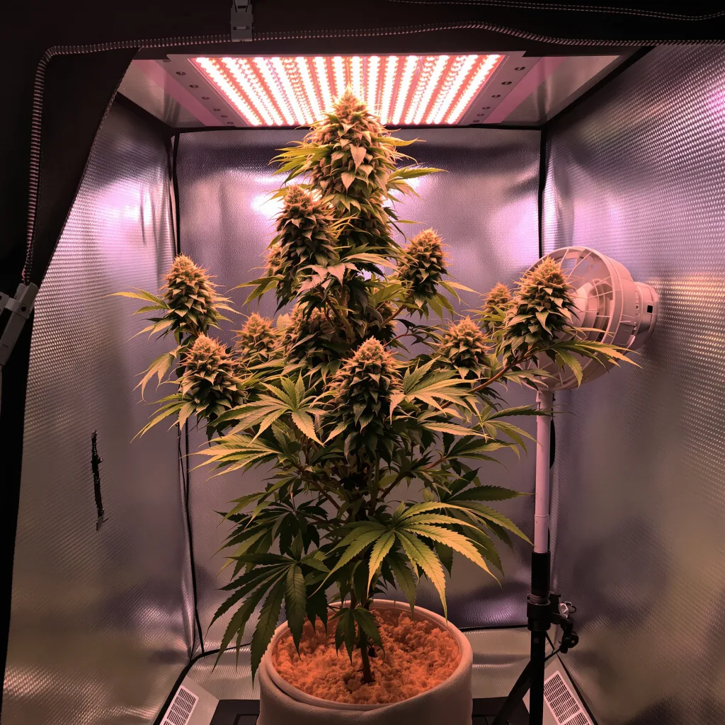 Lavender cannabis plant in flowering stage — 120-180 cm feminised