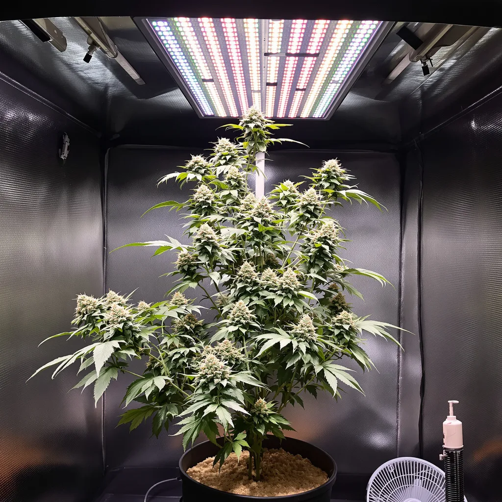Lemon Drop cannabis plant in flowering stage — 60-100 cm autoflower