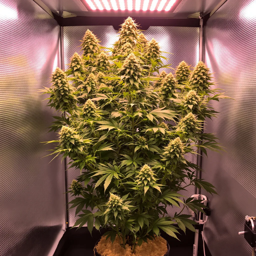 Lemon cannabis plant in flowering stage — 120-180 cm feminised