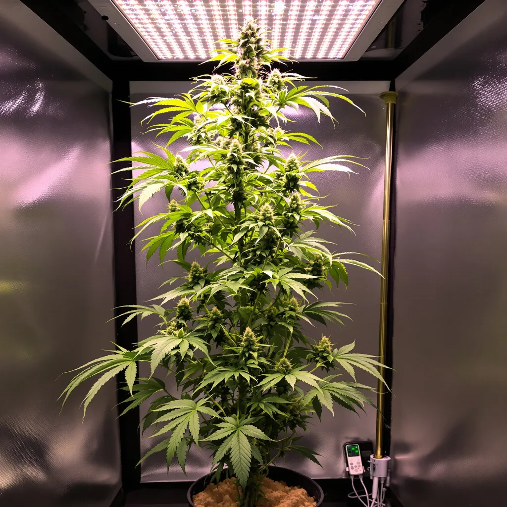Lemon Fire cannabis plant in flowering stage — 150-200 cm feminised