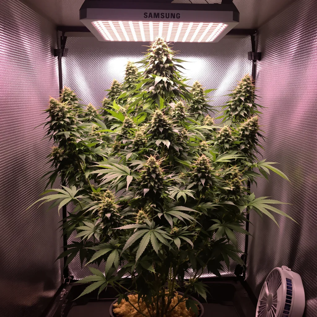 Lemon Skunk cannabis plant in flowering stage — 1.5 m autoflower