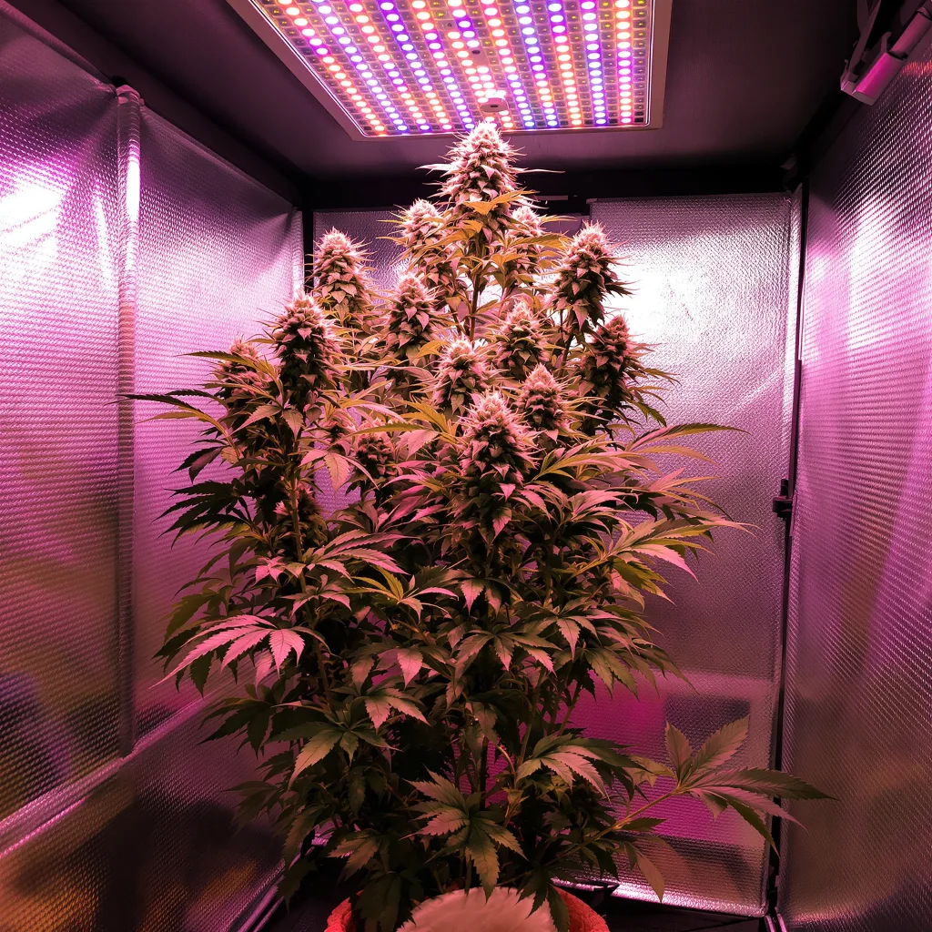 Lemon Tree cannabis plant in flowering stage — 90-100 cm feminised