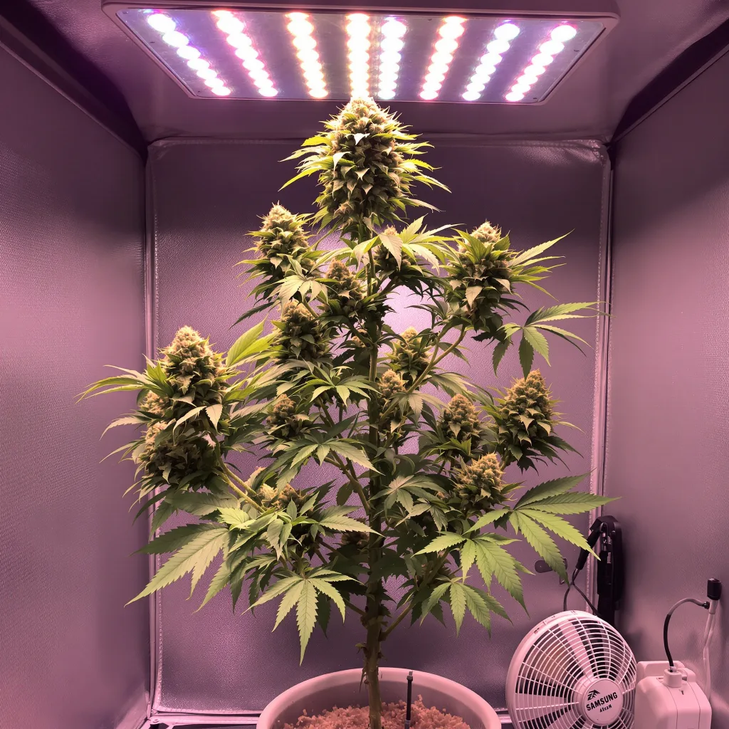 LSD cannabis plant in flowering stage — 90-110 cm feminised