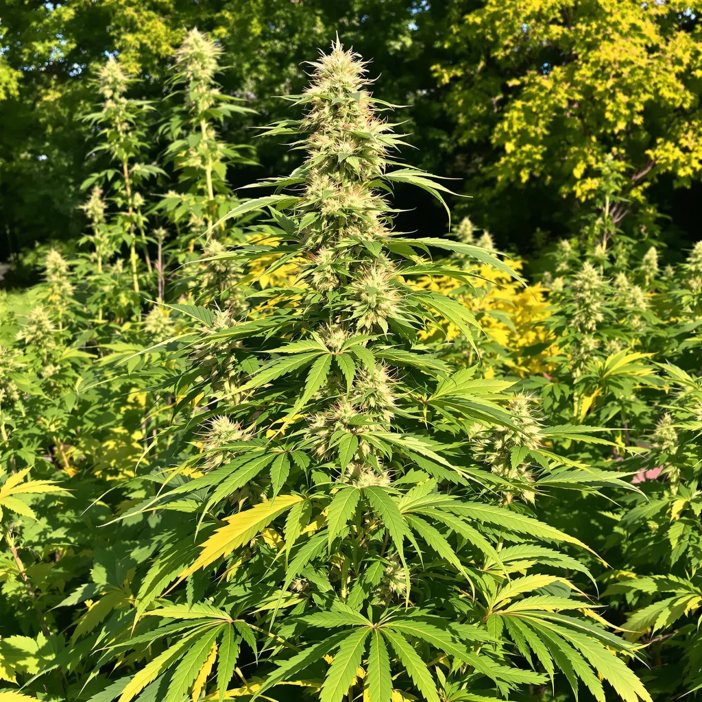 Lucid Dream Kush 9% indica / 91% sativa flower with visible trichomes