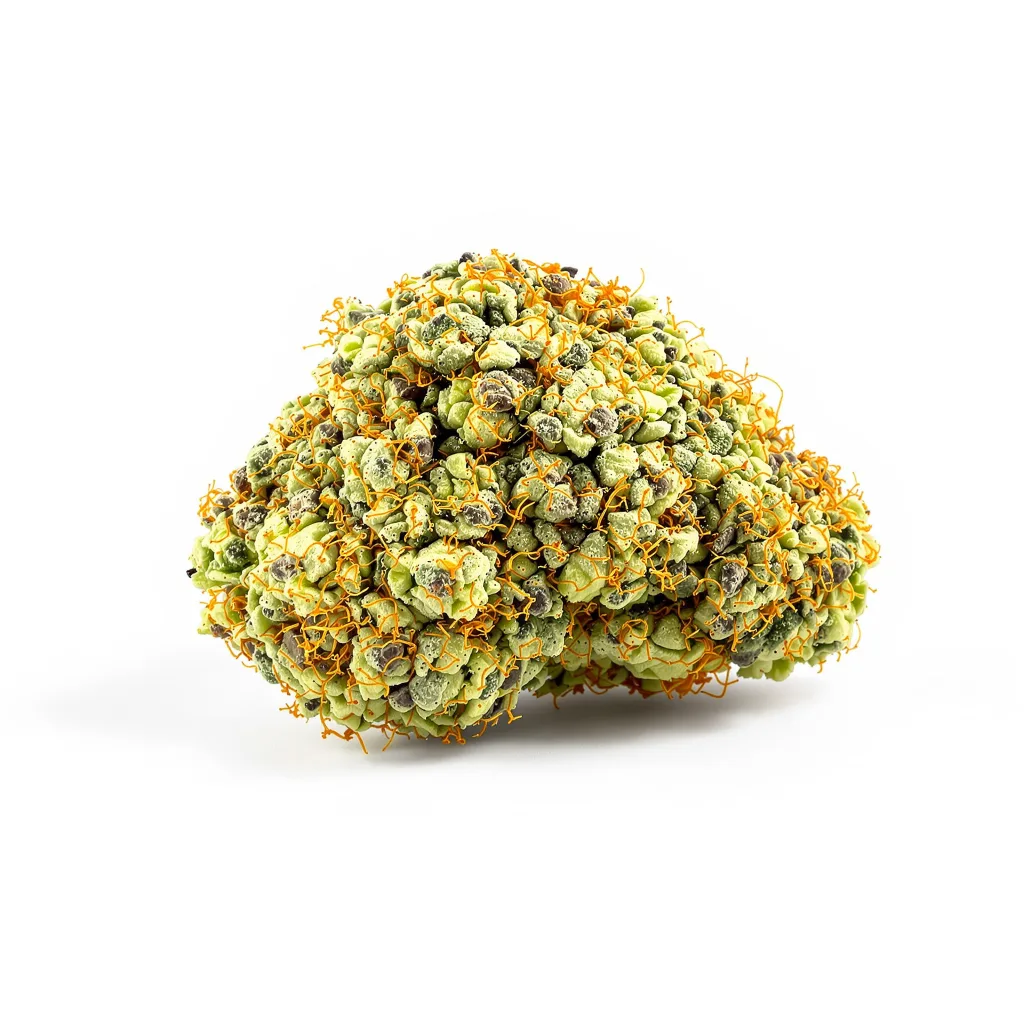 Lucid Dream Kush 9% indica / 91% sativa flower with visible trichomes
