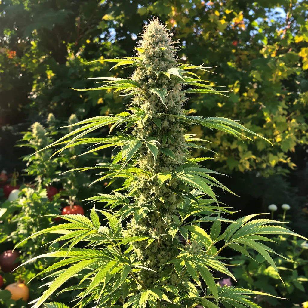 Lucky Charms 50% indica / 50% sativa flower with visible trichomes