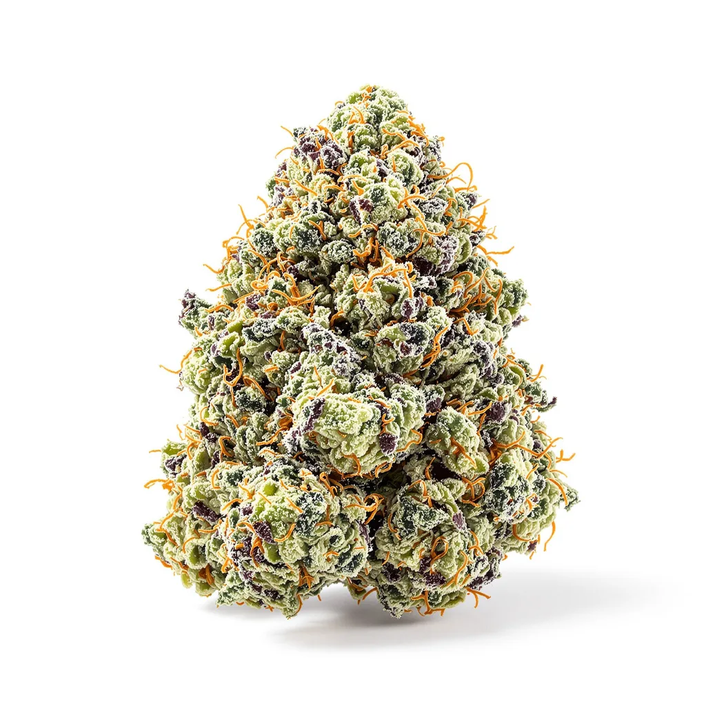 M-39 60% indica / 40% sativa flower with visible trichomes
