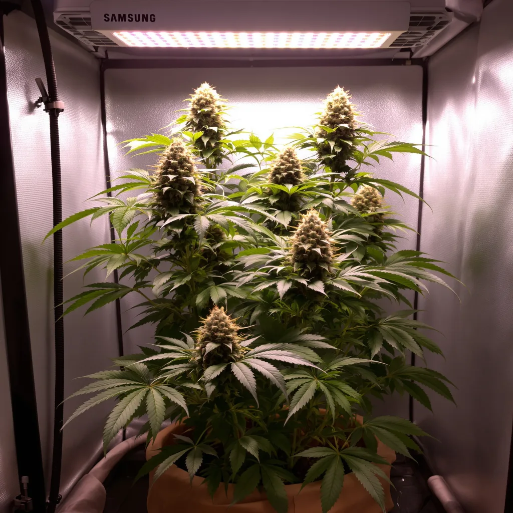 Majestic 12 cannabis plant in flowering stage — 90-130 cm feminised