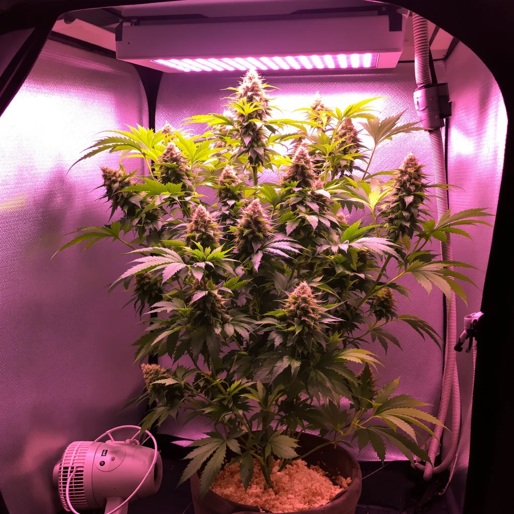 Mango Crack cannabis plant in flowering stage — 90-130 cm feminised