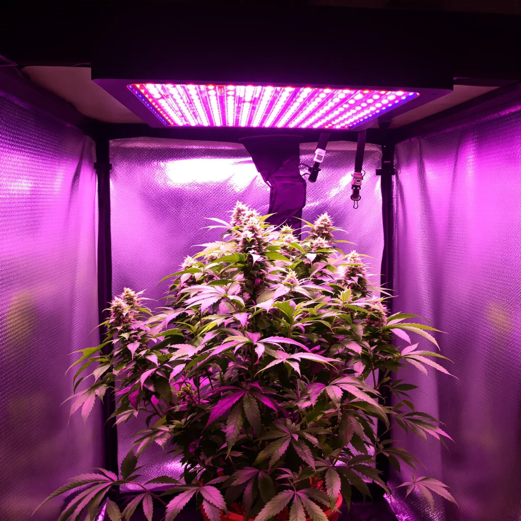 Mango Kush cannabis plant in flowering stage — 60-100 cm autoflower