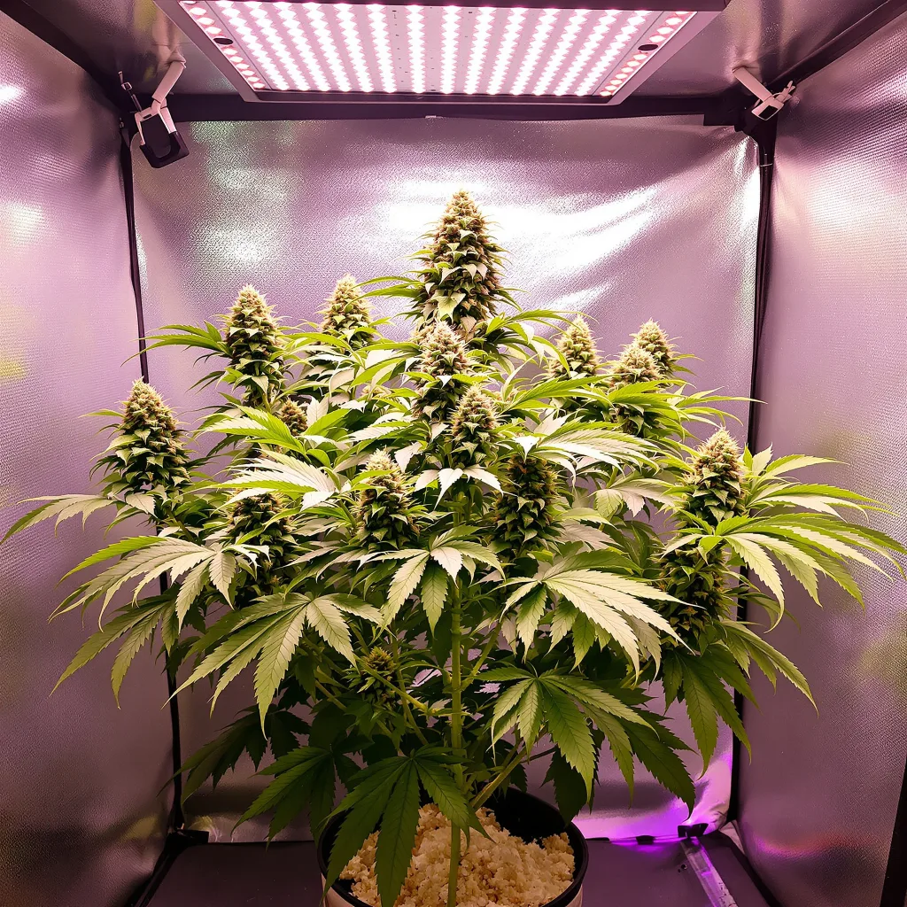 Marionberry Kush cannabis plant in flowering stage — 90-130 cm feminised