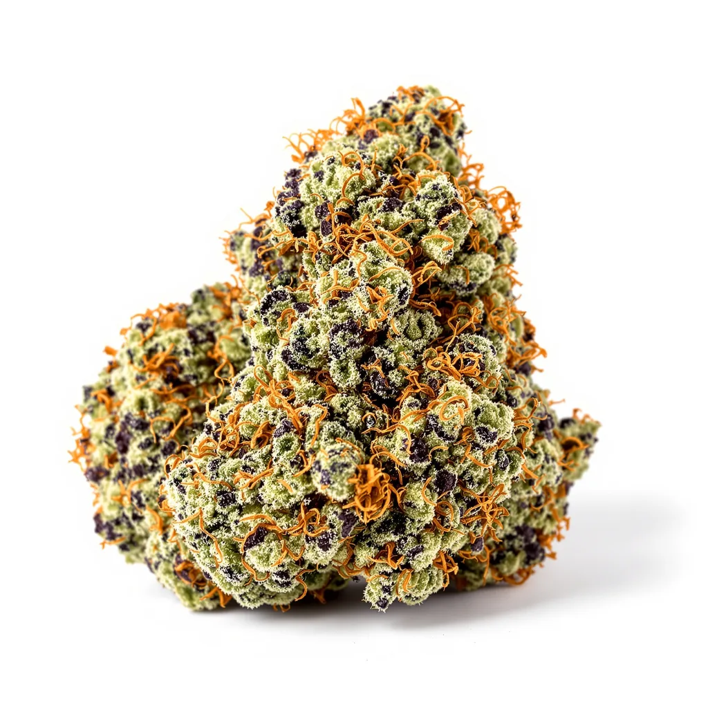 Mars OG 80% indica / 20% sativa flower with visible trichomes