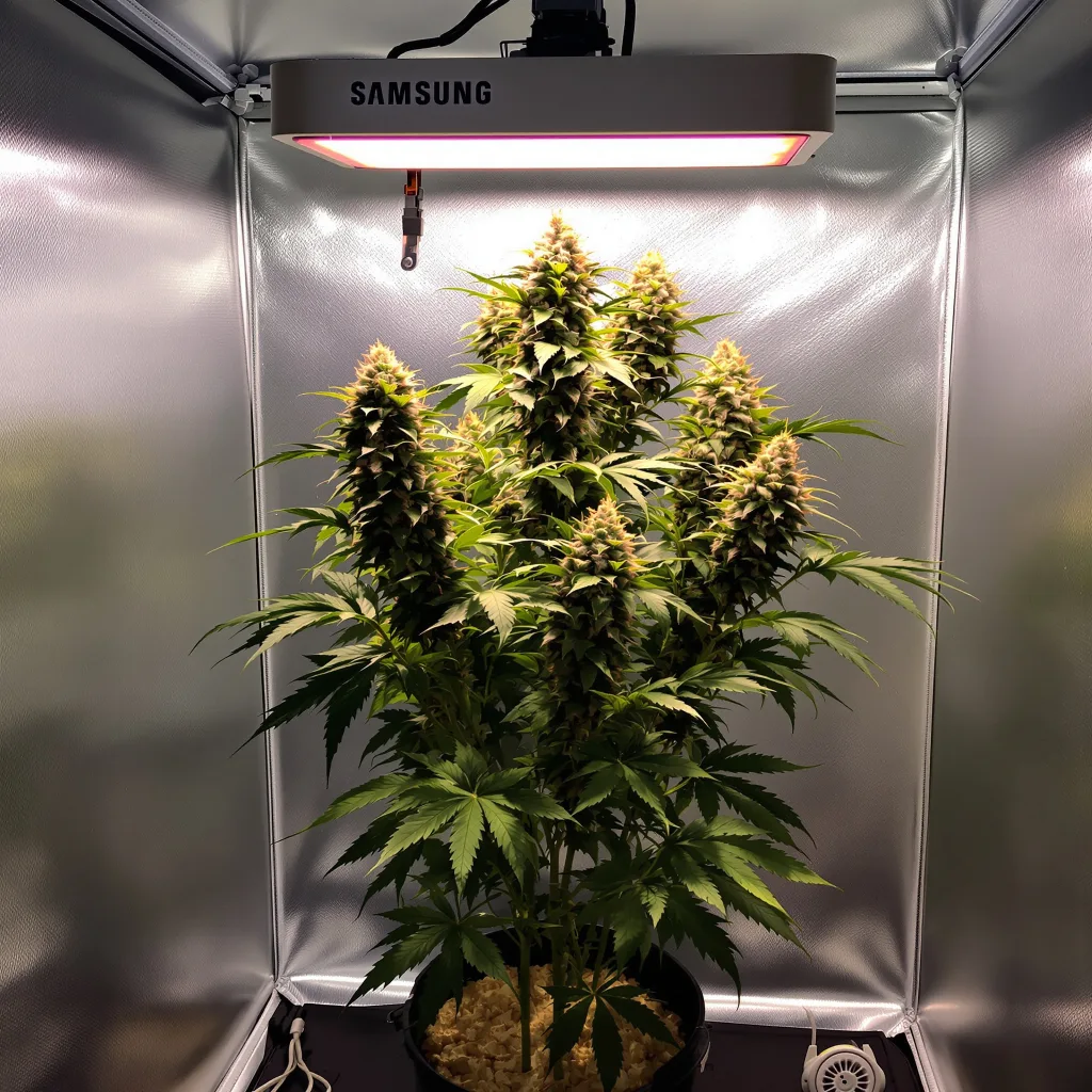 Master Bubba cannabis plant in flowering stage — 60-100 cm autoflower