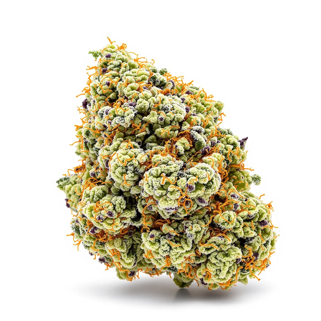 Master Jedi 40% indica / 50% sativa flower with visible trichomes