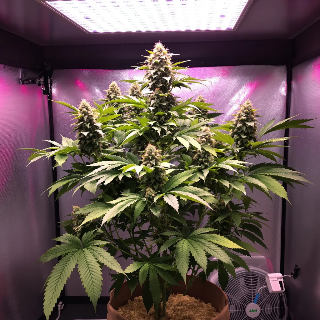 Master Kush cannabis plant in flowering stage — 90-130 cm feminised