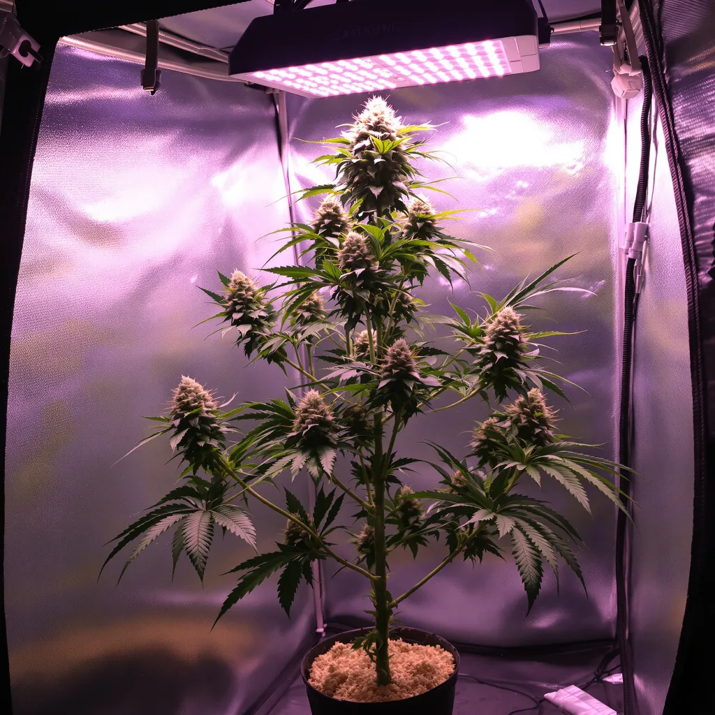 Master Yoda cannabis plant in flowering stage — 60-100 cm autoflower